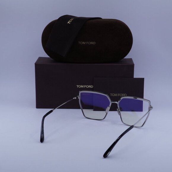 Tom Ford FT5946-B 016 Butterfly Eyeglasses 57mm – Shiny Palladium main image 8